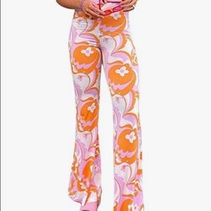Paisley printed pants
